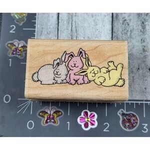 Rubber Stampede Flopsie Mopsie and Cottontail 622D Rubber Stamp #R54